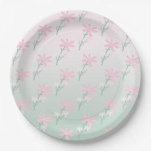 Pink Princess Fantasy Birthday Party Paper Plate