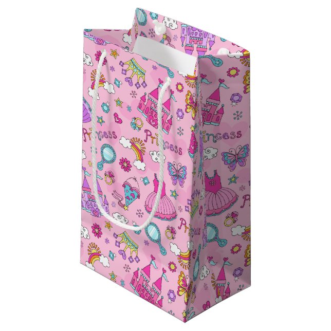 Pink Princess Gift Bag (Front Angled)