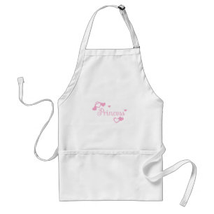Pink Princess Hearts Standard Apron