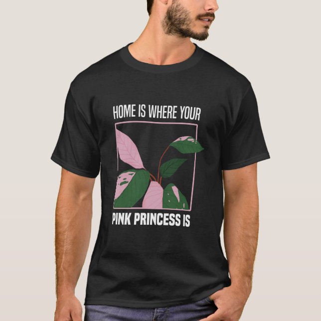 Pink Princess Houseplant Hobby Gardener Gift Ideas T-Shirt (Front)