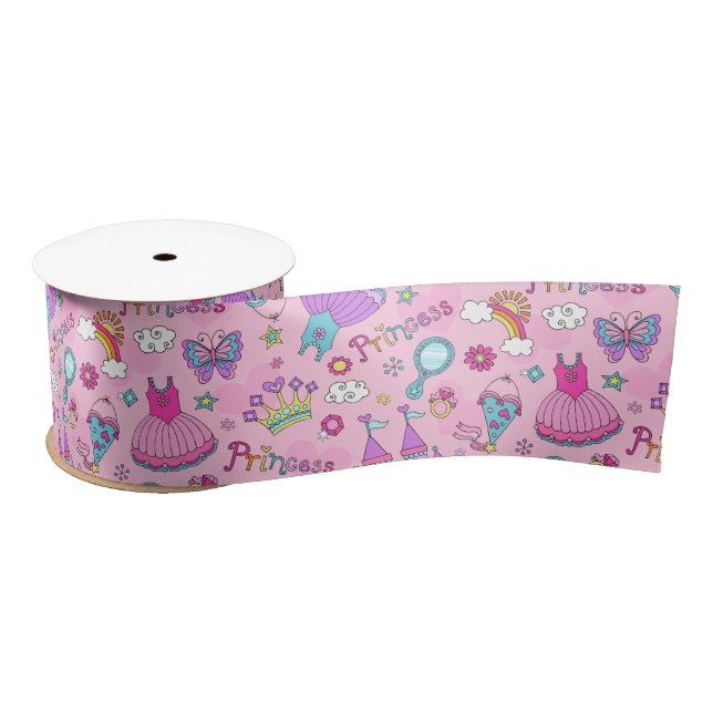 Pink Princess Satin Ribbon (Spool)