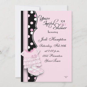 Pink Princess Shoes Invitation