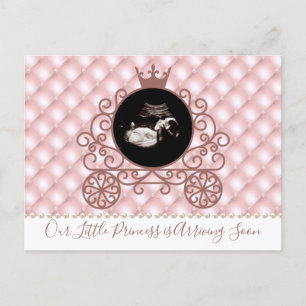 Pink Princess Sonogram Pregnancy Announcement 