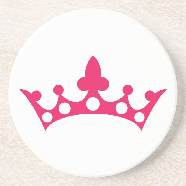 Pink Princess Tiara Coaster (Front)