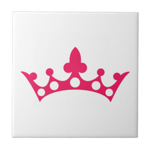 Pink Princess Tiara Tile