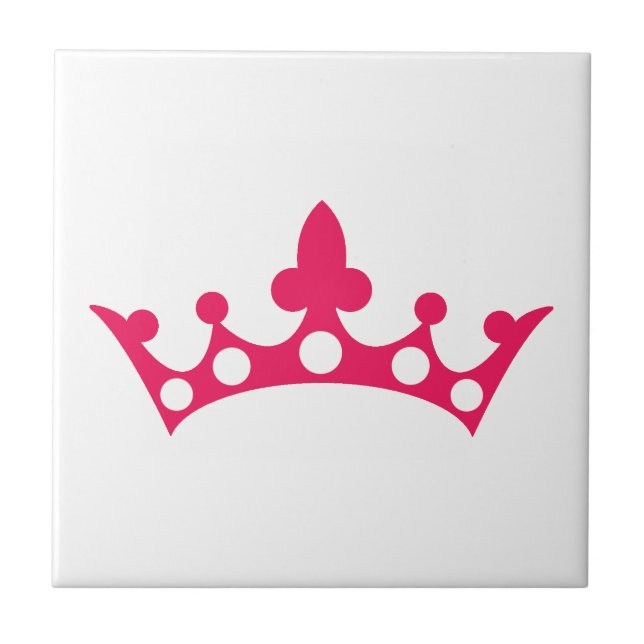 Pink Princess Tiara Tile (Front)