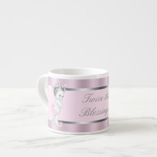 Pink Princess Twin Girl Baby Cups