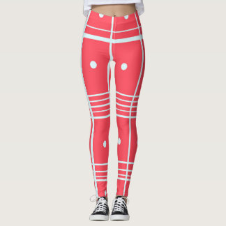 Pink printed leggings