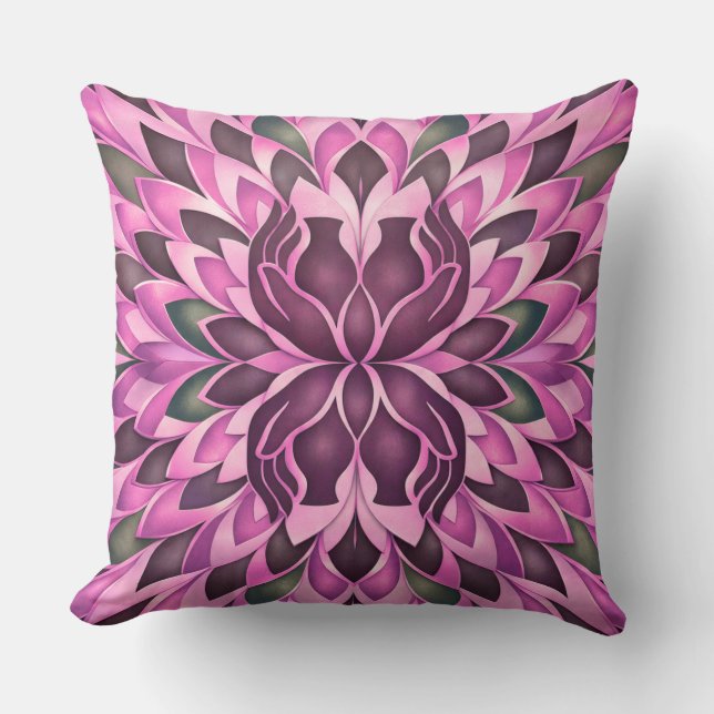 Pink Prism Bloom Cushion (Front)