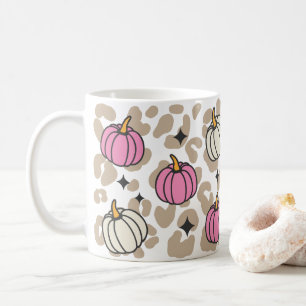 Pink Pumpkin Aesthetic Halloween   Coffee Mug