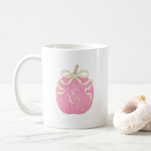 Pink Pumpkin Bow Mug