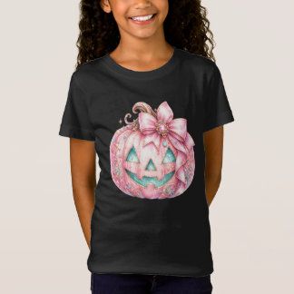 “Pink Pumpkin” Cute Halloween T‑Shirt T-Shirt