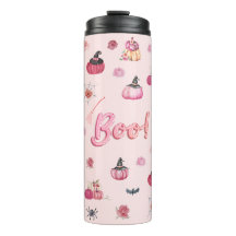 Pink  Pumpkin Thermal Tumbler