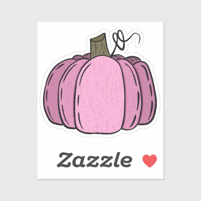 Pink Pumpkin to Decorate (Sheet)