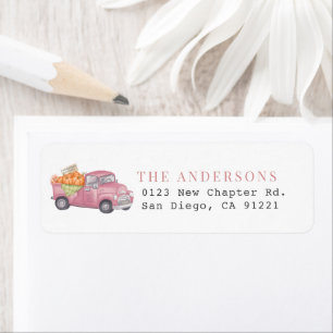 Pink Pumpkin Truck Return Address