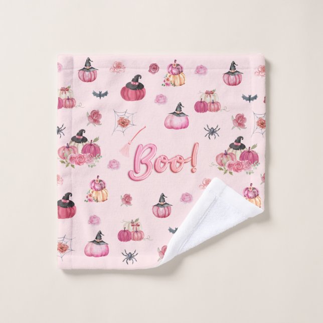 Pink Pumpkin Wash Cloth  (Wash Cloth)