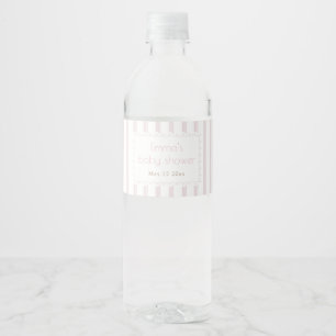 Pink pumpkin Water Bottle Label