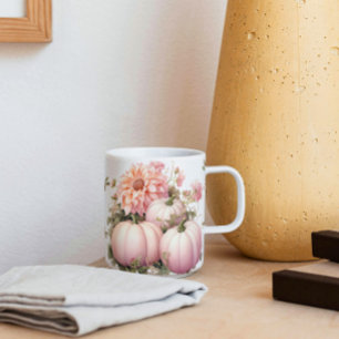 Pink Pumpkins & Dragonflies Mug