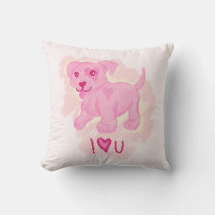 Pink Puppy Cushion