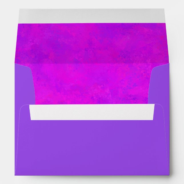 Pink Purple Abstract Pattern Envelope (Back (Bottom))