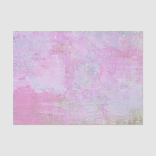Pink Purple and Blue Grunge Texture Tissue Paper (Front)