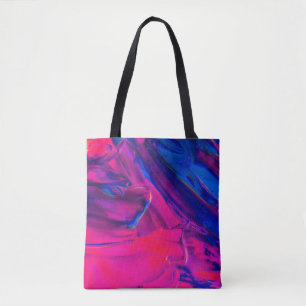 Pink, Purple and Blue Painting Abstract Art Abstra Tote Bag