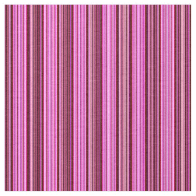 Pink Purple and Fuchsia Pinstripes Fabric (Close Up)