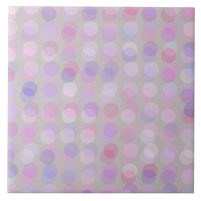 pink, purple and gray dots tile (Front)