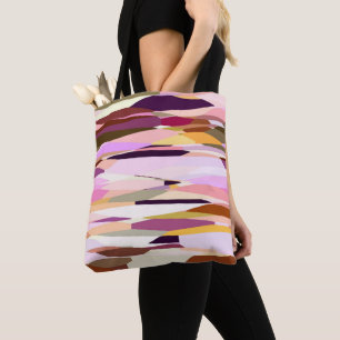 Pink, Purple and Orange abstract Tote Bag