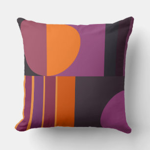 Pink, Purple and orange Geometric Cushion