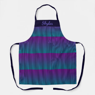Pink, Purple, & Aqua Custom Name Apron
