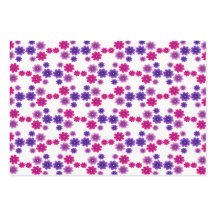 Pink & Purple Blooms Symmetrical Mini Floral