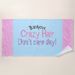 Pink Purple Blue Beach Hair Towels