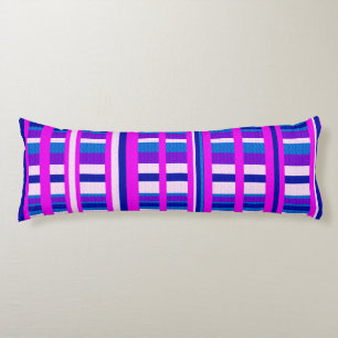 Pink Purple Blue Plaid Body Cushion