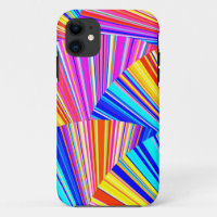 Pink Purple Blue Yellow Graphic Pattern