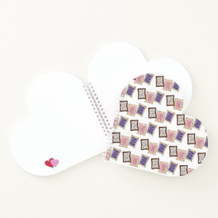 Pink Purple Breakfast Toaster Pastry Junk Food Notebook