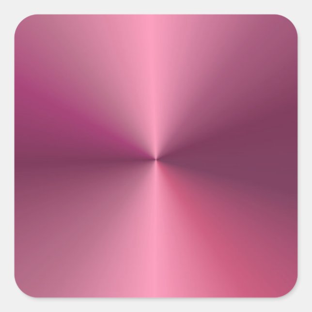 Pink Purple Colour Trendy Elegant Blank Template Square Sticker (Front)