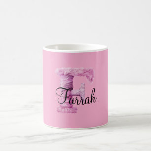 Pink Purple Cosy F Name  Coffee Mug