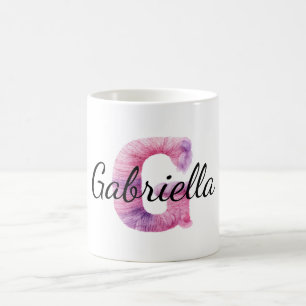 Pink Purple Cosy G Name  Coffee Mug