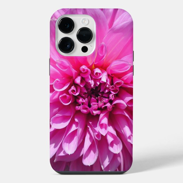 Pink Purple Dahlia Flower iPhone Case (Back)