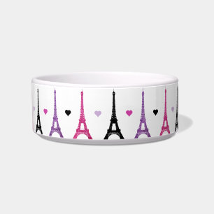 Pink & Purple Eiffel Tower pattern Bowl