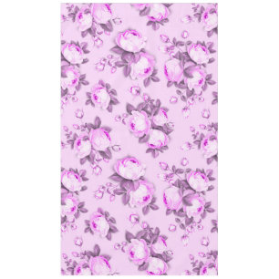 pink purple elegant floral  tablecloth