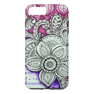 Pink Purple Ethnic Exotic Moroccan Indian Mandala iPhone 8 Plus/7 Plus Case