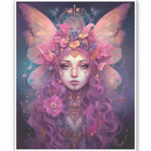 Pink Purple Fairy Queen Fantasy Art