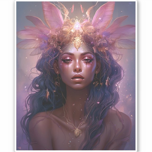 Pink Purple Fairy Queen Fantasy Art (Front)