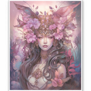Pink Purple Fairy Queen Fantasy Art