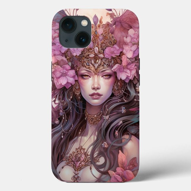 Pink Purple Fairy Queen Fantasy Art Case-Mate iPhone Case (Back)