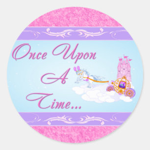 Pink, Purple Fairy Tale Wedding Sticker 3