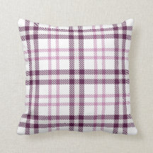 Pink Purple Flannel Plaid Throw