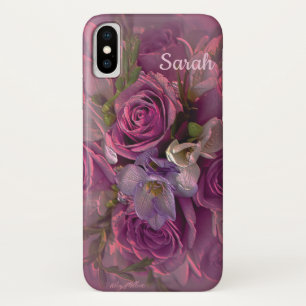 Pink & Purple Floral iPhone X Case